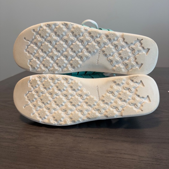 Merrell Atlantis Weave Flat Lace Up Shoe J03062 Turquoise Green Womens Size‎ 8,5 - Picture 8 of 9